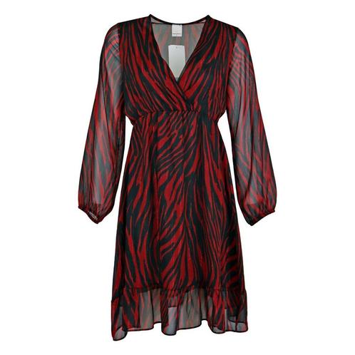 Rinascimento • rode jurk met zebra motief • S, Kleding | Dames, Jurken, Rood, Nieuw, Maat 36 (S), Verzenden