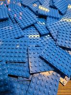 Lego Onderdelen - New Plates 6x8 Blue 100pcs, Nieuw