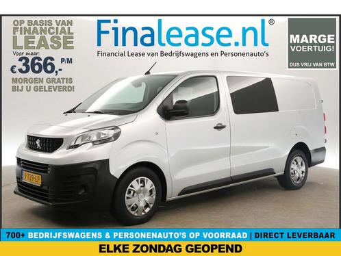 Peugeot Expert 231L 2.0 BlueHDI L3H1 Marge DC 5Pers €366pm, Auto's, Bestelauto's, Lease, Handgeschakeld, Diesel, Peugeot, Zilver of Grijs