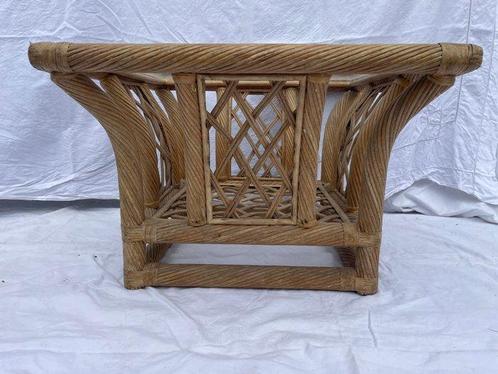 Salontafel - Bamboe, Glas, Rattan, Antiek en Kunst, Curiosa en Brocante