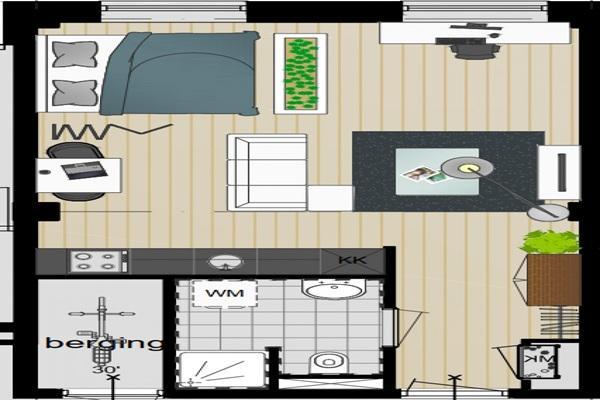 Studio Leusderweg in Amersfoort, Huizen en Kamers, Kamers te huur, Minder dan 20 m², Overige regio's