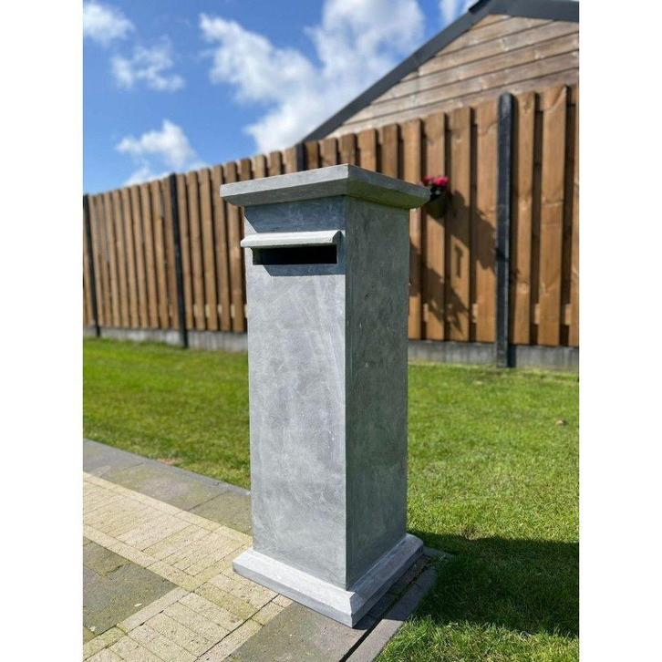Basic 001 natuursteen brievenbus, Tuin en Terras, Brievenbussen, Nieuw, Verzenden
