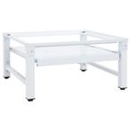 vidaXL Wasmachineverhoger met uittrekbaar schap wit, Witgoed en Apparatuur, Verzenden, Nieuw