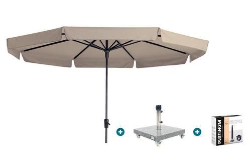 Madison Syros Luxe stokparasol Ø350 cm. - Ecru + Sevilla, Tuin en Terras, Parasols, Parasolvoet, Nieuw, Verzenden
