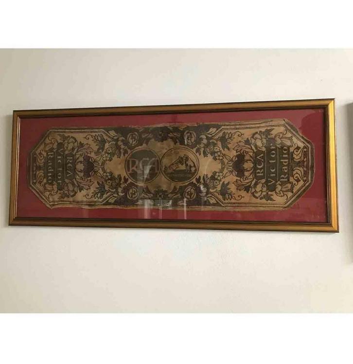 Rca Victor His Masters Voice Kleed 1920’s Zeer Zeldzaam, Audio, Tv en Foto, Radio's, Ophalen