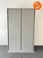 Roldeurkast - Ahrend - 195x120x45cm - Wit beige- Met wit bei, Werkplek, Ophalen of Verzenden, Gebruikt, Kast