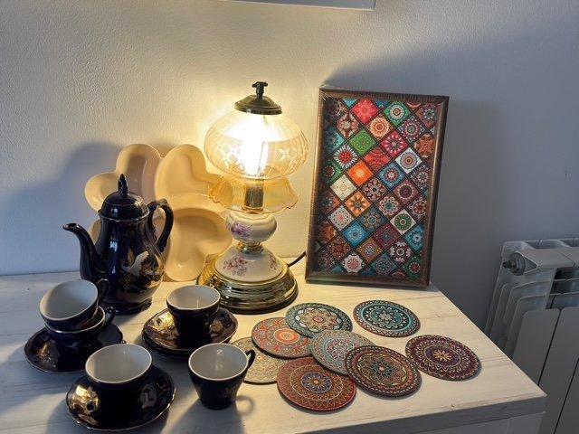 Themacollectie - Porseleinen koffieset - EIKO, Antiek en Kunst, Antiek | Speelgoed