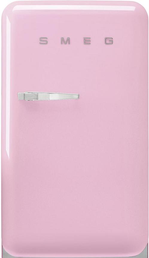 Smeg FAB10HRPK6 retro jaren 50 koelkast - roze - rechtsdraai, Witgoed en Apparatuur, Koelkasten en IJskasten, 75 tot 100 liter