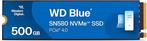 WD SSD Blue SN580 500GB NVMe, Computers en Software, Harde schijven, Verzenden, Nieuw