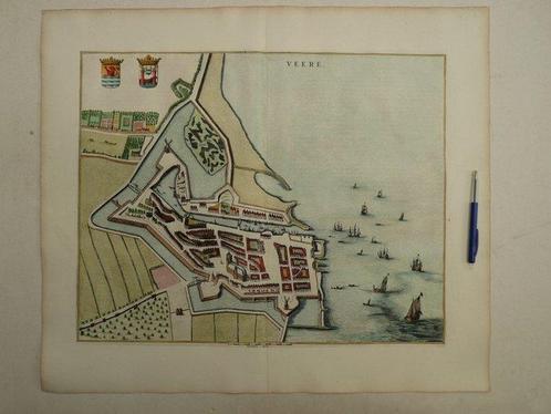 Nederland - Veere; J. Blaeu - Veere - 1649, Boeken, Atlassen en Landkaarten