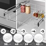 Keukenlade - Telescopische lade - 30 cm - RVS - Jago, Verzenden, Nieuw