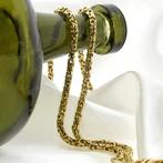 Gouden koningsschakel ketting | 45 cm (lange gouden ketting), Sieraden, Tassen en Uiterlijk, Kettingen, Ophalen of Verzenden, Gebruikt