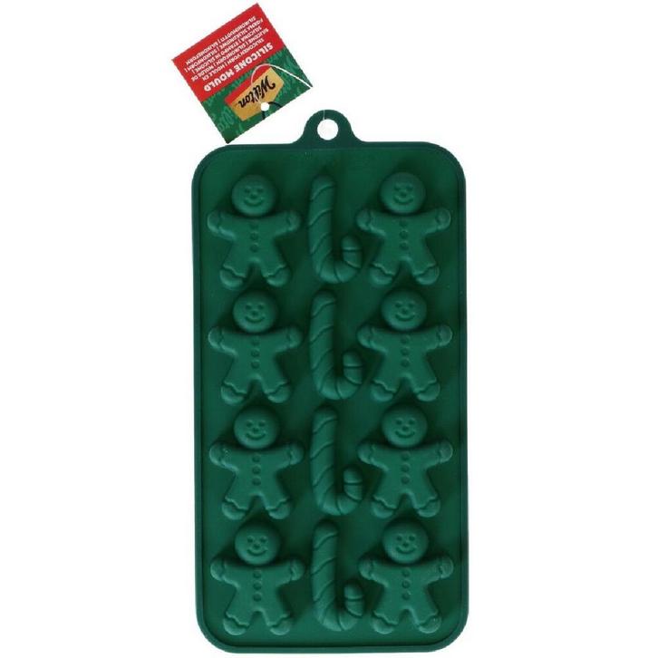 Wilton Siliconen Bakvorm Gingerbread Man - Zuurstok (12), Hobby en Vrije tijd, Taarten en Cupcakes maken, Nieuw, Verzenden