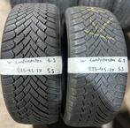 2x225-45-17 Continental Winter 2x6.5m €55 per band 225 45 17, Auto-onderdelen, Banden en Velgen, Ophalen, Gebruikt, 17 inch, Winterbanden