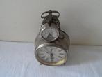 Wekker - Antiek Messing, nikkel, glas - 1910-1920
