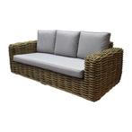 Sumatra 3-zitsbank naturel rotan southend, Tuin en Terras, Ophalen of Verzenden, Nieuw