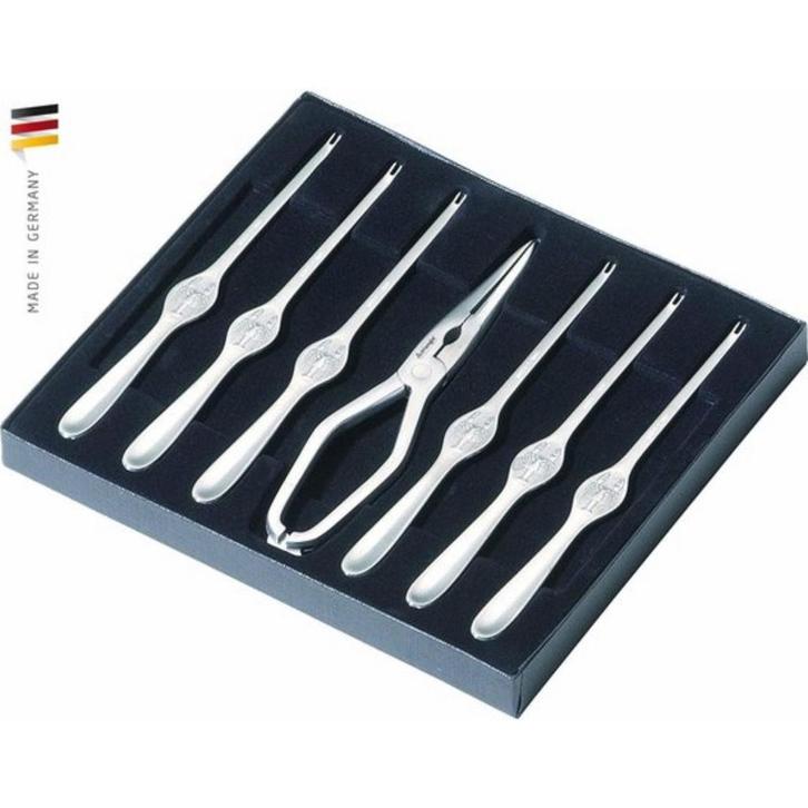 Triangle Luxe Kreeftenset – 7-delig – RVS – Solingen, Huis en Inrichting, Keuken | Bestek, Bestekset, Nieuw, Rvs of Chroom, Ophalen of Verzenden