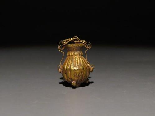 Oud-Romeins Goud Hanger in de vorm van een amfora - 2 cm, Sieraden, Tassen en Uiterlijk, Antieke sieraden