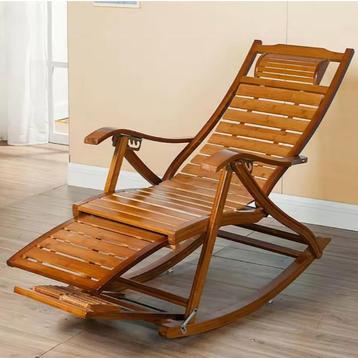 Bamboe Schommelstoel: Comfortabele Relax Fauteuil Woonkamer beschikbaar voor biedingen
