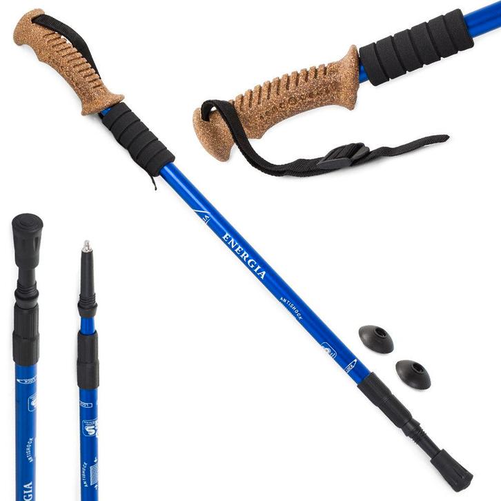 Energia nordic walking wandelstokken set van 2 - handvat van, Caravans en Kamperen, Kampeeraccessoires, Ophalen of Verzenden