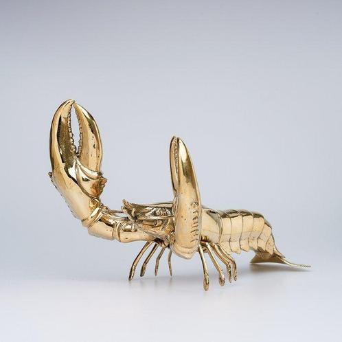 sculptuur, Large Lobster Sculpture - 21 cm - Brons, Antiek en Kunst, Kunst | Designobjecten