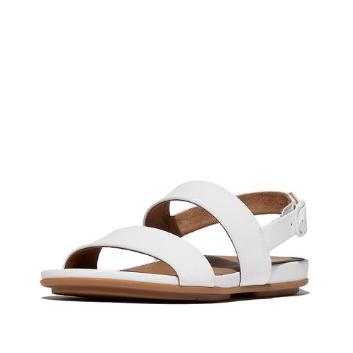 -0% FitFlop  FitFlop Gracie leather back-strap sandals  maat, Kleding | Dames, Schoenen, Wit, Nieuw, Verzenden