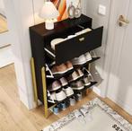 Moderne Dubbele Schoenenkast met Lade en Gouden Details, Verzenden, Nieuw