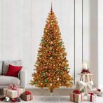 vidaXL Kerstboom met 300 LED met standaard Goud 240 cm PET, Diversen, Kerst, Verzenden, Nieuw
