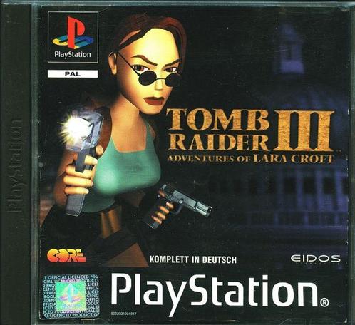 Tomb Raider III Adventures of Lara Croft-Duits (PlayStation, Spelcomputers en Games, Games | Sony PlayStation 1, Zo goed als nieuw
