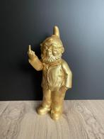 Ottmar Hörl - sculptuur, Sponti Gnome Gold - 37 cm - Plastic