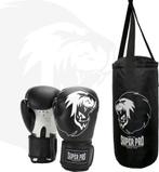 Super Pro Combat Gear Bokszakset Junior Zwart/Wit, Ophalen of Verzenden, Zo goed als nieuw