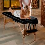 2 zone massagetafel Freddi 5cm matras + tas - zwart, Sport en Fitness, Massageproducten, Nieuw, Verzenden