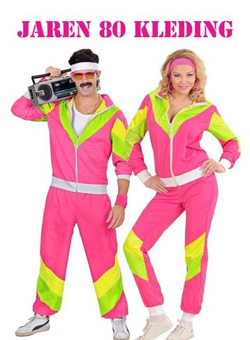 Neon Trainingspakken Jaren 80 - Foute Party Kostuums