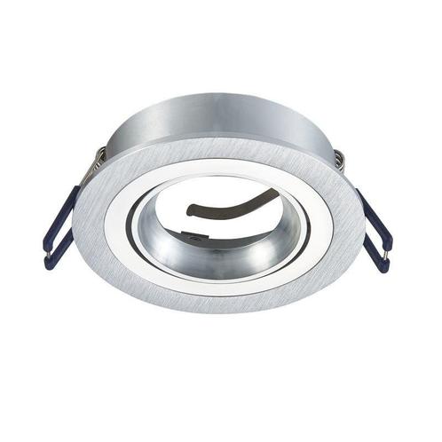 LED Spot GU10 Armatuur RVS - Baldr - Geborsteld aluminium, Huis en Inrichting, Lampen | Overige, Verzenden