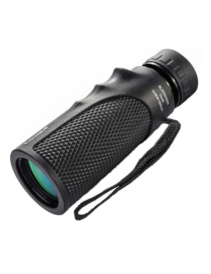 Barska monokijker Blackhawk 10x40 waterproof - Zwart, Audio, Tv en Foto, Optische apparatuur | Verrekijkers, Nieuw, Verzenden