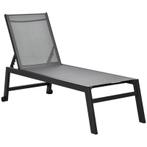 TRUUSK Ligstoel Tuinligstoel 5-traps Rugleuning Aluminium Gr, Verzenden, Nieuw
