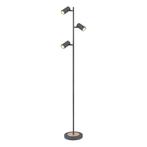 Vloerlamp ROBBY Metaal 151.0cm Zwart GU10 3-Lichts, Ophalen of Verzenden, Nieuw, Metaal, 150 tot 200 cm