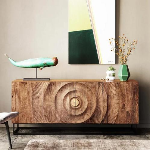 *WOONWINKEL* Kare Design Madeira Bright Houten Dressoir Met, Huis en Inrichting, Kasten | Dressoirs, Nieuw, Verzenden