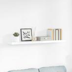 vidaXL Wandschap zwevend 120x23,5x3,8 cm MDF hoogglans wit, Verzenden, Nieuw