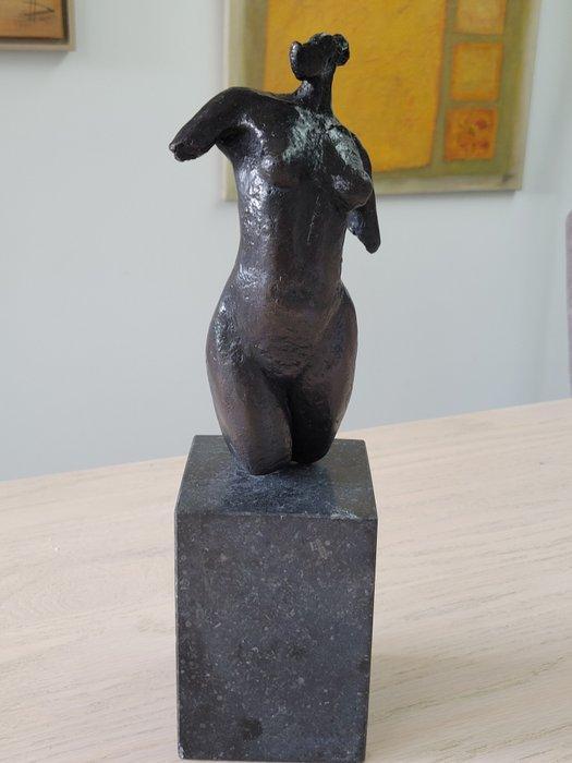 Harry Wijgerse - Beeld, Rank - 33 cm - Gepatineerd brons, Antiek en Kunst, Kunst | Designobjecten