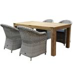 Chester Krista dining tuinset 180x95xH77,5 cm wit, Tuin en Terras, Ophalen of Verzenden, Nieuw