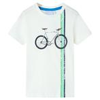 vidaXL Kindershirt met korte mouwen 128 ecru, Verzenden, Nieuw