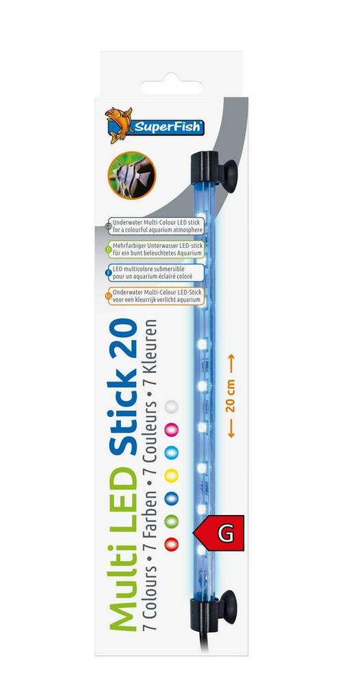 Multi Led Stick 20cm/2w | Superfish, Dieren en Toebehoren, Vissen | Aquaria en Toebehoren, Nieuw, Ophalen of Verzenden