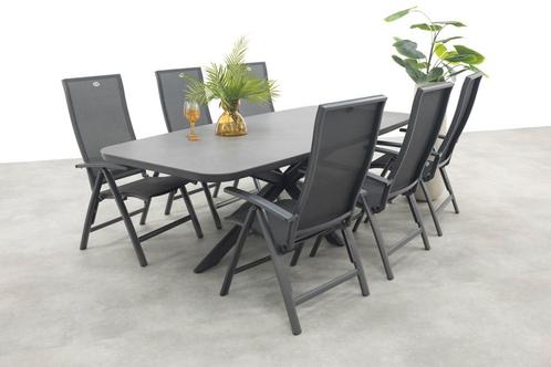Hartman Valentino/Soreno deens ovale verstelbare tuinset, Tuin en Terras, Tuinsets en Loungesets, Tuinset, Nieuw, Overige materialen