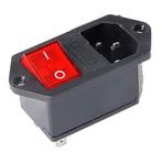 ProRide C14 IEC-Connector Chassisdeel met Schakelaar +, Doe-het-zelf en Verbouw, Verzenden, Nieuw