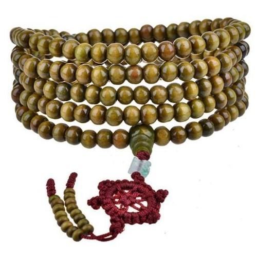 Fako Bijoux® - Buddha Armband - Sandelhout - XL - Groen, Sieraden, Tassen en Uiterlijk, Armbanden, Verzenden
