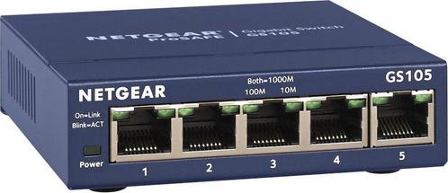 Netgear ProSAFE GS105 - Netwerkswitch - Unmanaged - Desktop, Computers en Software, Netwerk switches, Verzenden