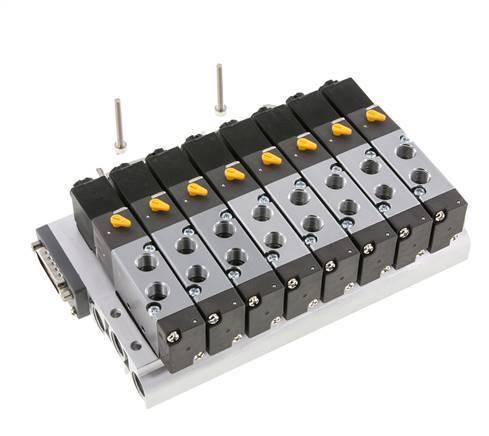 G1/8 8x Pneumatisch Ventiel Terminal 24V DC, Doe-het-zelf en Verbouw, Gereedschap | Machine-onderdelen en Toebehoren, Nieuw, Verzenden