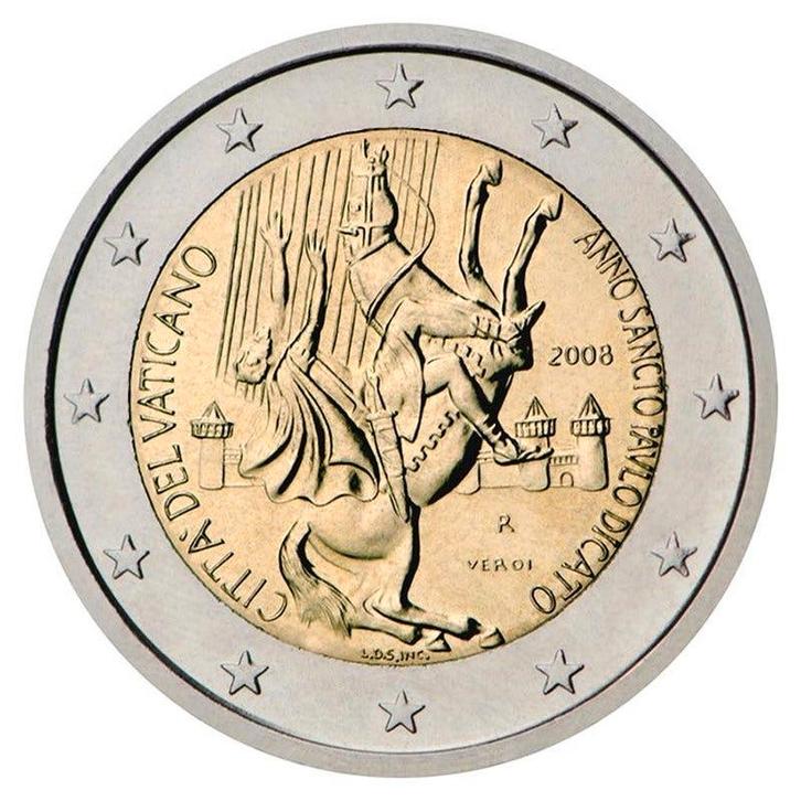 Vaticaan 2 Euro Paulusjaar 2008, Postzegels en Munten, Munten | Europa | Euromunten, Verzenden