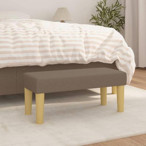vidaXL Bankje 70x30x30 cm stof taupe, Huis en Inrichting, Banken | Bankstellen, Nieuw, Minder dan 150 cm, Stof, Verzenden